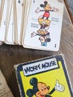 1946 Mickey Mouse Mini Card Game Complete 48 Cards With Instructions   Box