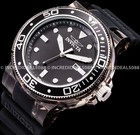 Invicta Grand Pro Diver Anatomic Silver Black Dial Ss 52mm Bold Men Strap Watch