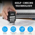 Selfinking Date Stamp  12year Adjustable Date Stamper With Builtin Black Ink