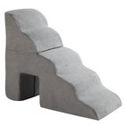 5 Step Pet Stairs For Dog cat Grey