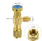 Refrigerant Service Charging Shut Off Adapter Flow Control Valve Hvac 1 4