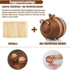 Damuzhi 1200 Pcs Bamboo Toothpicks Natural