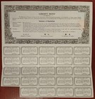 China 1937 Liberty   1000 Dollars Chinese Loan Coupons Bond