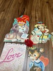 Huge Lot Vintage 40 s 50s Valentine Day Cards Mechanical Honeycomb Usa Antique