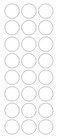 1  Clear Round Tamper Seal Label Dots Stickers Package Seals 1 Inch Dot