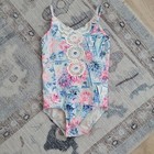 Lilly Pulitzer Girls Toddler Pink Blue Fireworks One Piece Swimsuit Sz3