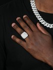 Men s Real 925 Silver Iced Hip Hop 5ct Moissanite Ring Passes Test Pinky