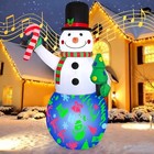  7ft Christmas Inflatable Snowman With Built-in 7ft-snowman With Music Box