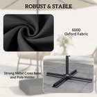 Garden Parasol Base 176 Lbs Sand Filled Heavy Duty Stand For Cantilever