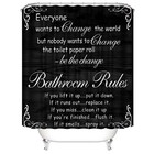 Black Spellbook Shower Curtain Set With Rugs   Accessories Bathroom Decor