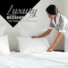 Arctic White Queen Size Flat Sheets Only  Cotton-rich Hotel Quality Flat Shee   