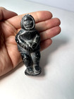 Vintage Inuit Eskimo Carved Black Stone Figure Hand Sculpture