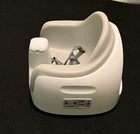 Bumbo Baby Booster Seat W  Removable Tray  Adjustable Harness  White gray