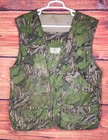 Vintage Mossy Oak Turkey Hunting Vest Size L Full Foliage Camoflauge Made In Usa