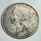 1872 H Newfoundland Obverse 2 Canada 10 Cents Dime Km  3 Circulated Coin Bb325