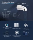 Supplygiant Tub Spout 1 2  Fip Nose Thread Non Diverter Bathtub Faucet