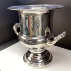 Vtg  Newport Gorham Silverplate Ice Champagne Wine Bucket Chiller W  Hagerty Bag