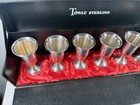 Vintage Towle 925 Sterling Silver 3  Cordial   Liquor Cups Original Box Set Of 6