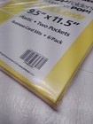 Jam 2 Pocket Plastic Pop Folders Yellow 9 5  X 11 5  - 6 Pack