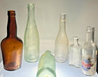 Antique Bottle Lot Druggist Pasadena Ca Torpedo Beer Medicine Vintage Glass 6 Pc
