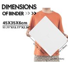 16 Pocket Ringless Trading Card Binder 1600  Capacity Double Sided Sleeves White