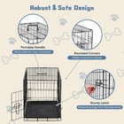 Dog Crate 24 Inch Small Wire Kennel Divider Panel Metal Cages With Single Door