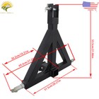 Category 1 3 Point 2   Trailer Receiver  Tractor Adapter Hitch Tow Drawbar