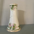 Nippon Antique Hat Pin Holder Hand Painted 5  Tall Open Top Rising Sun Logo