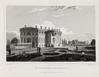 Old 1831  White House - Washington Dc Engraved Print Original President s House