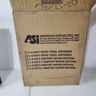 Asi 10-0472 Partition Mounted Dual Access Sanitary Napkin Disposal Stainless 