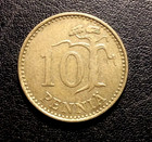 1976 Finland 10 Pennia Coin