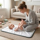 Portable Diaper Changing Pad For Baby  Waterproof Compact Changing Mat With W   