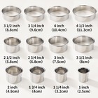 12 Pcs 304 Stainless Steel Biscuit Cutter Set - Round Cookie Cutters For Baking 