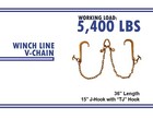 5 16 Grade 70 V-chain Bridle Tow Chain Large J Hooks Tj Hooks 5400 Wll