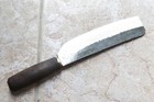 Crude - 8 Inch Premium Japanese Nakiri Chef Knife  Carbon Steel  Sharp  