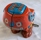 1960 s Tin Toy Robot Wind Up Jumper Litho Mechanical Vintage Japan Retro Kids