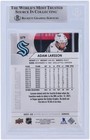 Adam Larsson Kraken Signed 2021-22 Upper Deck Extended Series  679 Bas Card