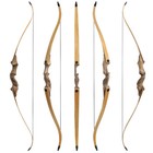 60  Takedown Recurve Bow Kit 20-60lbs Hunting Bow Wooden Archery Arrows Target