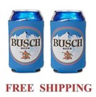 Busch Beer 2  12oz Can Coolers Coozie Coolie Koozie Huggie Bud New