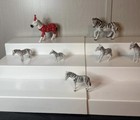 Huge Lot Of 7 Realistic Zebras Large To Small  party Zebra And Etc  Figures Toys