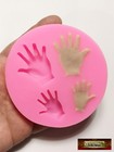 M00647-fs Morezmore Flexible Doll Puppet Hands Silicone Push Mold Clay Cake