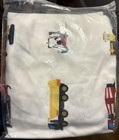 100  Organic Cotton Fitted Crib Sheet  Construction Site Trucks