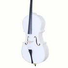 4 4 Cello Bag Bow Rosin Bridge White Lightweight Durable Cello Accessory
