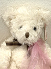 Russ Berrie Vintage Nina Teddy Bear 12  Cream Plush Soft Stuffed Animal Tags