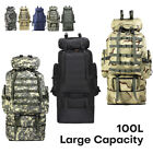 80l 100l Outdoor Hiking Military Tactical Backpack Rucksack Camping Trekking Bag