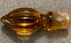 Vintage Amber Glass Decanter Bottle Stopper