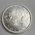 Lot Of 2 Canada Silver Dollars -- 1965   1966 -- 80  Silver Coins