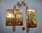 4-1 2 X 4-1 2 Brass Steeple Hinges Nos