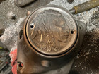 Buffalo Nickel Ignition Points Cover Harley Davidson Shovelhead Evo Chopper Rat