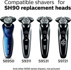 Sh90 Shaving Heads Replacement Fit For Norelco Shaver Series 9000
